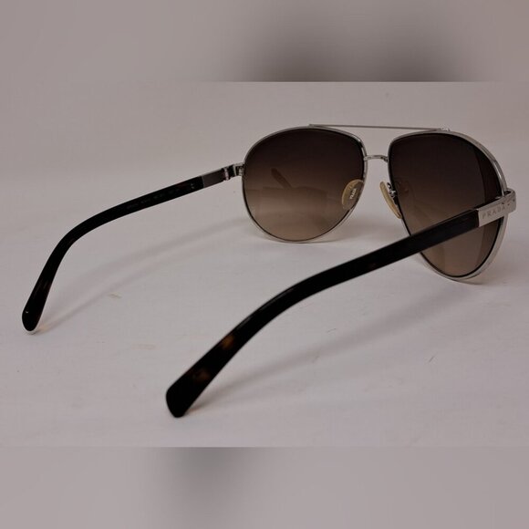 Prada Sunglasses Aviator Silver Brown Tinted Metal SPR670 1BC-6S1 63-13-135 - Picture 11 of 15